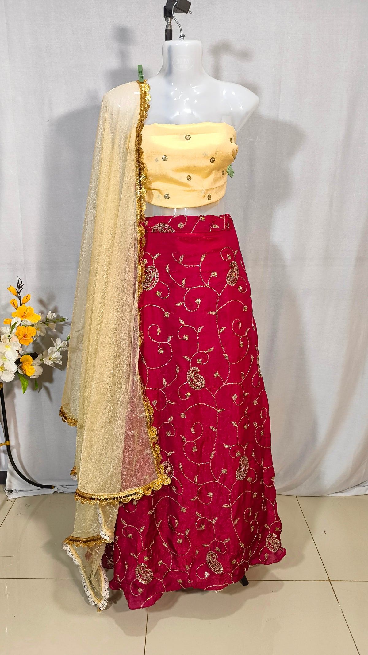 Semi Stitched Lehenga Set