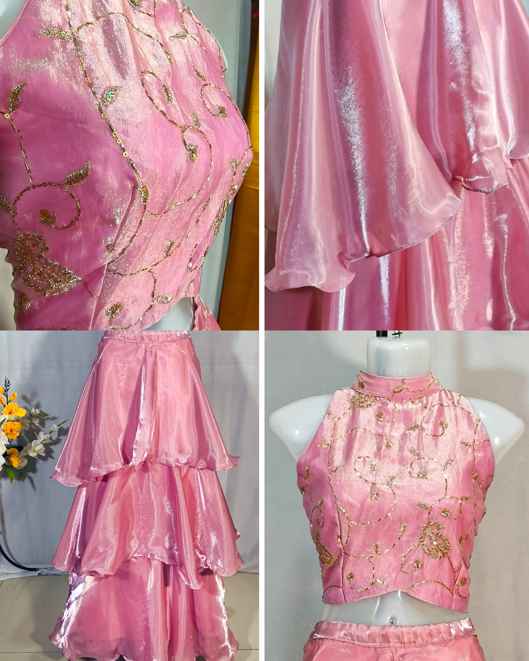 Baby Pink Lehenga cord set